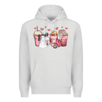 Dove Grey wedding bride coffee cups Premium Hoodie - Zillion Design Studio