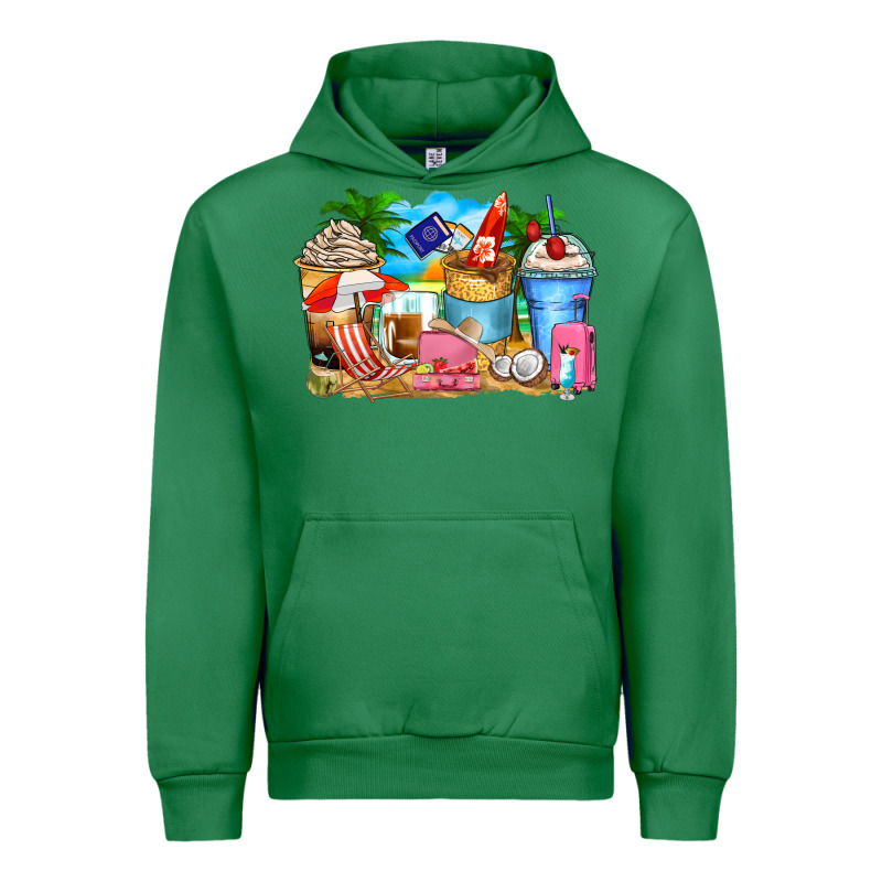 Travel Coffee Cups Urban Hoodie by Zillion Design Studio | Teevron