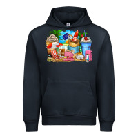 Navy travel coffee cups Urban Hoodie - Zillion Design Studio