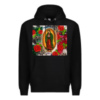 Black Lady of Guadalupe Premium Hoodie - CTS Tumbler Store