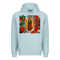 Blue Mist Lady of Guadalupe Premium Hoodie - CTS Tumbler Store