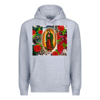 Heather Grey Lady of Guadalupe Premium Hoodie - CTS Tumbler Store