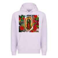 Lilac Lady of Guadalupe Premium Hoodie - CTS Tumbler Store