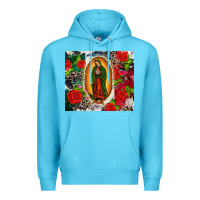 Ocean Blue Lady of Guadalupe Premium Hoodie - CTS Tumbler Store