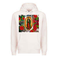 Pale Pink Lady of Guadalupe Premium Hoodie - CTS Tumbler Store