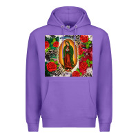 Purple Lady of Guadalupe Premium Hoodie - CTS Tumbler Store