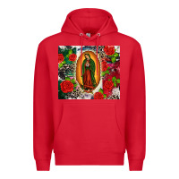 Red Lady of Guadalupe Premium Hoodie - CTS Tumbler Store
