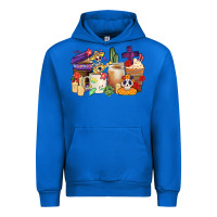 Cobalt mexican dia de los muertos coffee cups Urban Hoodie - CTS Tumbler Store