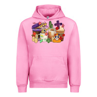 Fuchsia Pink mexican dia de los muertos coffee cups Urban Hoodie - CTS Tumbler Store