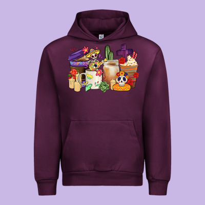 Mexican Dia De Los Muertos Coffee Cups Urban Hoodie Designed By Cts Tumbler Store