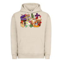 Pigment French Oak mexican dia de los muertos coffee cups Urban Hoodie - CTS Tumbler Store