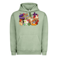 Pigment Oil Green mexican dia de los muertos coffee cups Urban Hoodie - CTS Tumbler Store