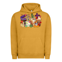 Pigment Peanut Butter mexican dia de los muertos coffee cups Urban Hoodie - CTS Tumbler Store