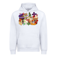 White mexican dia de los muertos coffee cups Urban Hoodie - CTS Tumbler Store