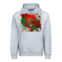 Heather Grey mexican flag and roses Urban Hoodie - CTS Tumbler Store