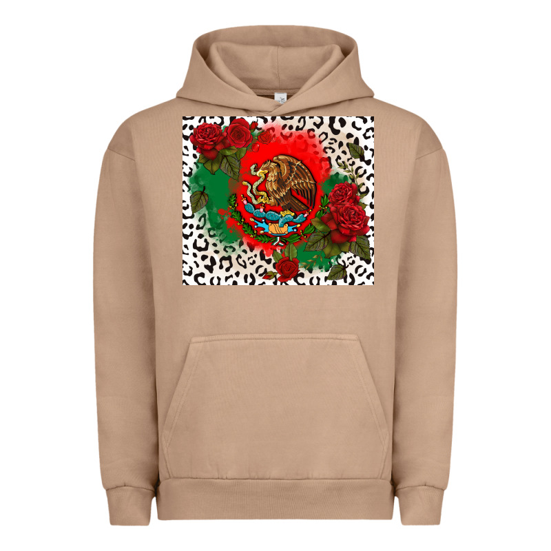 Mexican Flag And Roses Urban Hoodie by CTS Tumbler Store | Teevron