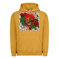 Pigment Peanut Butter mexican flag and roses Urban Hoodie - CTS Tumbler Store