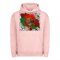 Pigment Salmon mexican flag and roses Urban Hoodie - CTS Tumbler Store