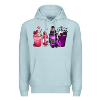Blue Mist wednesday and enid coffee cups Premium Hoodie - Zillion Design Studio