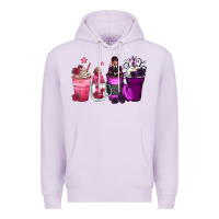 Lilac wednesday and enid coffee cups Premium Hoodie - Zillion Design Studio