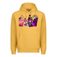 Mustard wednesday and enid coffee cups Premium Hoodie - Zillion Design Studio