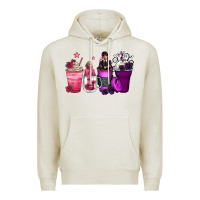 Oatmeal Heather wednesday and enid coffee cups Premium Hoodie - Zillion Design Studio