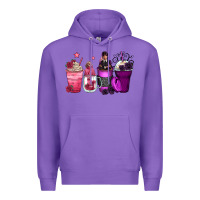 Purple wednesday and enid coffee cups Premium Hoodie - Zillion Design Studio