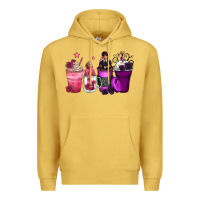Antique Gold wednesday and enid coffee cups Premium Hoodie - Zillion Design Studio