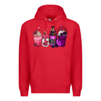 Red wednesday and enid coffee cups Premium Hoodie - Zillion Design Studio