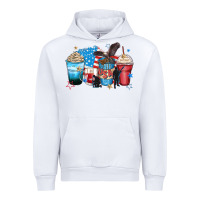 White usa coffee cups Urban Hoodie - Zillion Design Studio