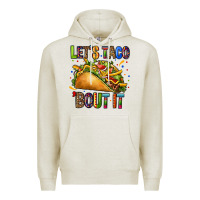 Oatmeal Heather lets taco bout it Premium Hoodie - CTS Tumbler Store