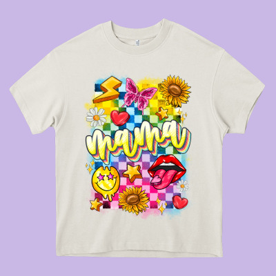 Mama Heavy Core Tee Designed By Cowhidedigitalart