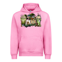 Fuchsia Pink veteran coffee cups Urban Hoodie - Zillion Design Studio