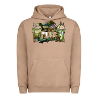 Pigment Burro veteran coffee cups Urban Hoodie - Zillion Design Studio