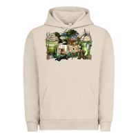 Pigment French Oak veteran coffee cups Urban Hoodie - Zillion Design Studio
