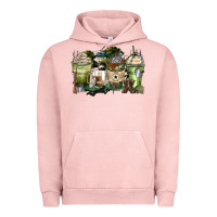 Pigment Salmon veteran coffee cups Urban Hoodie - Zillion Design Studio