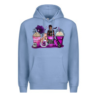 Colony Blue wednesday coffee cups Premium Hoodie - Zillion Design Studio