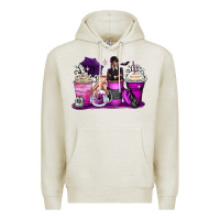 Oatmeal Heather wednesday coffee cups Premium Hoodie - Zillion Design Studio