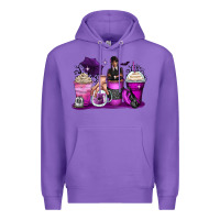 Purple wednesday coffee cups Premium Hoodie - Zillion Design Studio