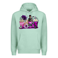 Seafoam wednesday coffee cups Premium Hoodie - Zillion Design Studio