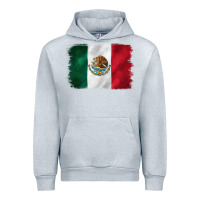 Heather Grey mexican flag Urban Hoodie - CTS Tumbler Store