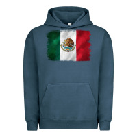 Pigment Midnight Navy mexican flag Urban Hoodie - CTS Tumbler Store