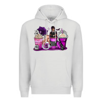 Dove Grey wednesday coffee cups Premium Hoodie - Zillion Design Studio