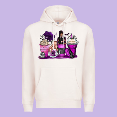 Wednesday Coffee Cups Premium Hoodie Designed By Zillion Design Studio