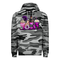 Slate Camo wednesday coffee cups Premium Hoodie - Zillion Design Studio