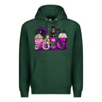 Sports Green wednesday coffee cups Premium Hoodie - Zillion Design Studio