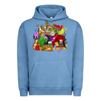 Pigment Pebble Blue mexican gnomes truck Urban Hoodie - CTS Tumbler Store
