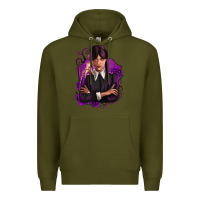 Army Green wednesday Premium Hoodie - Zillion Design Studio