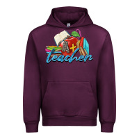 Mauve Wine a  teacher Urban Hoodie - Zillion Design Studio