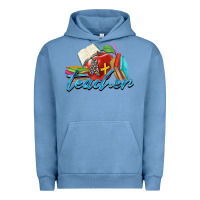 Pigment Pebble Blue a  teacher Urban Hoodie - Zillion Design Studio